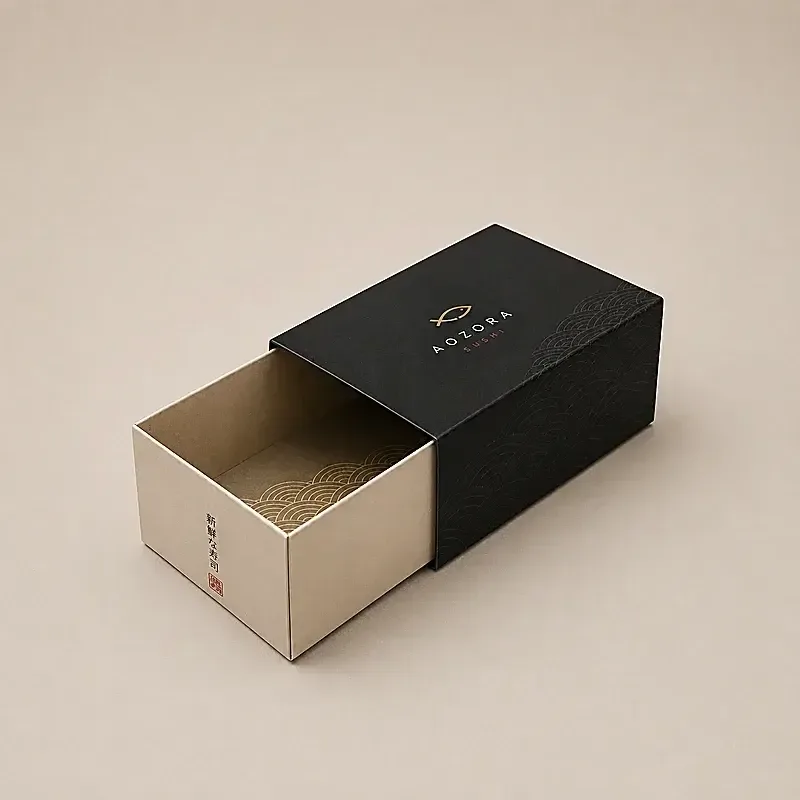 Cajas para sushi ideales para domicilios de comida oriental.