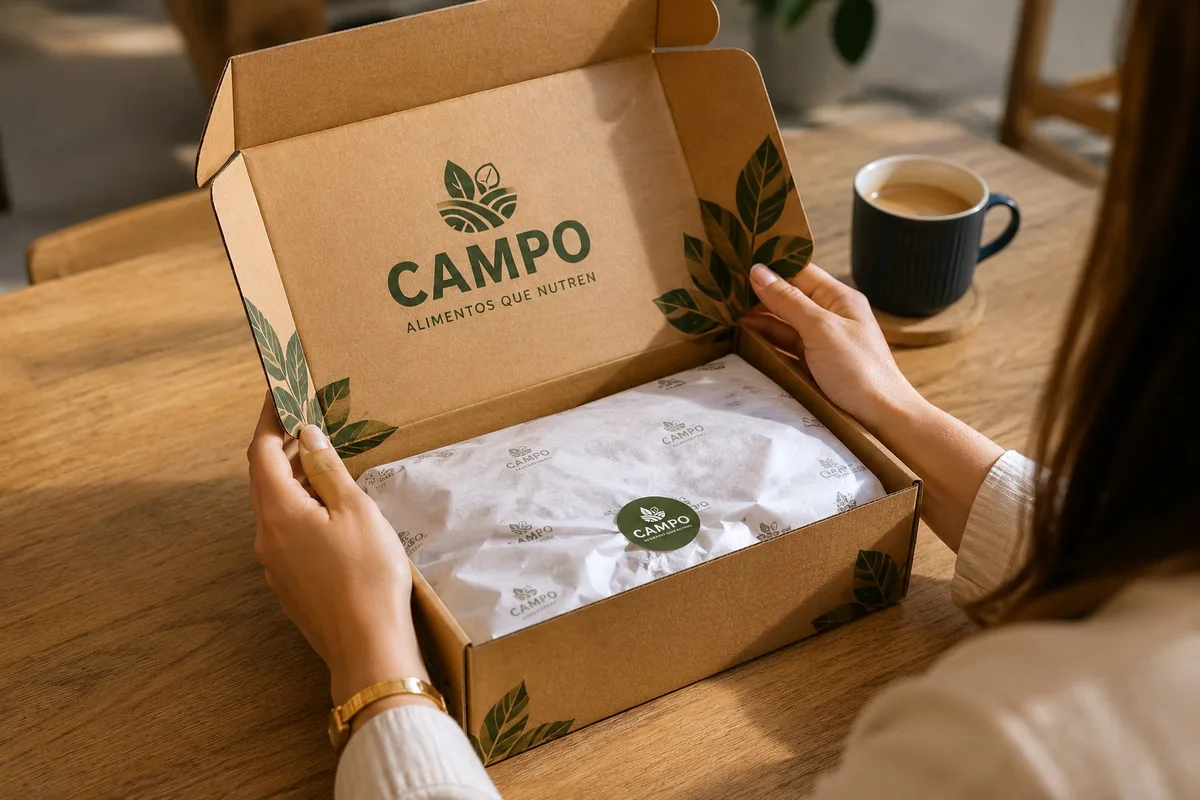 Caja personalizada impresa a color que fortalece la presentación del producto y la experiencia de marca.