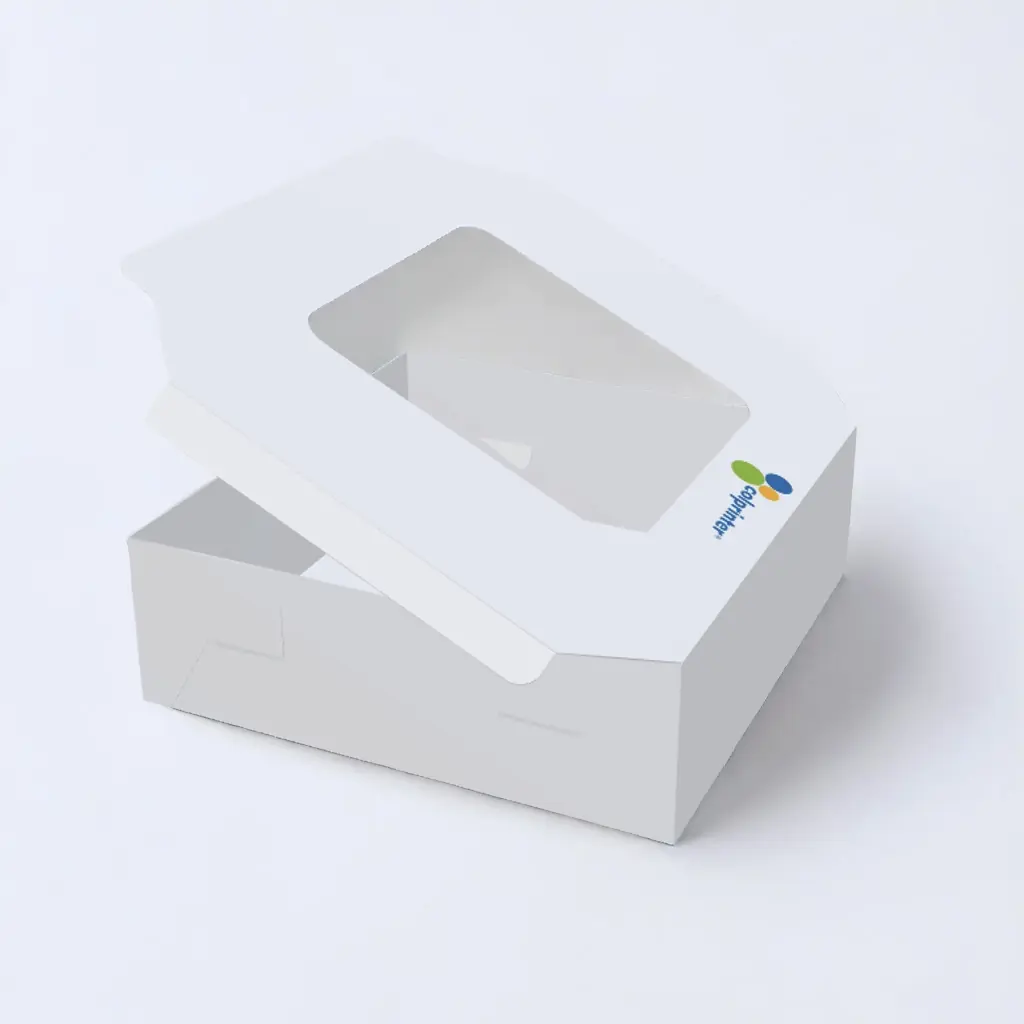 Caja con ventanilla para productos de panadería