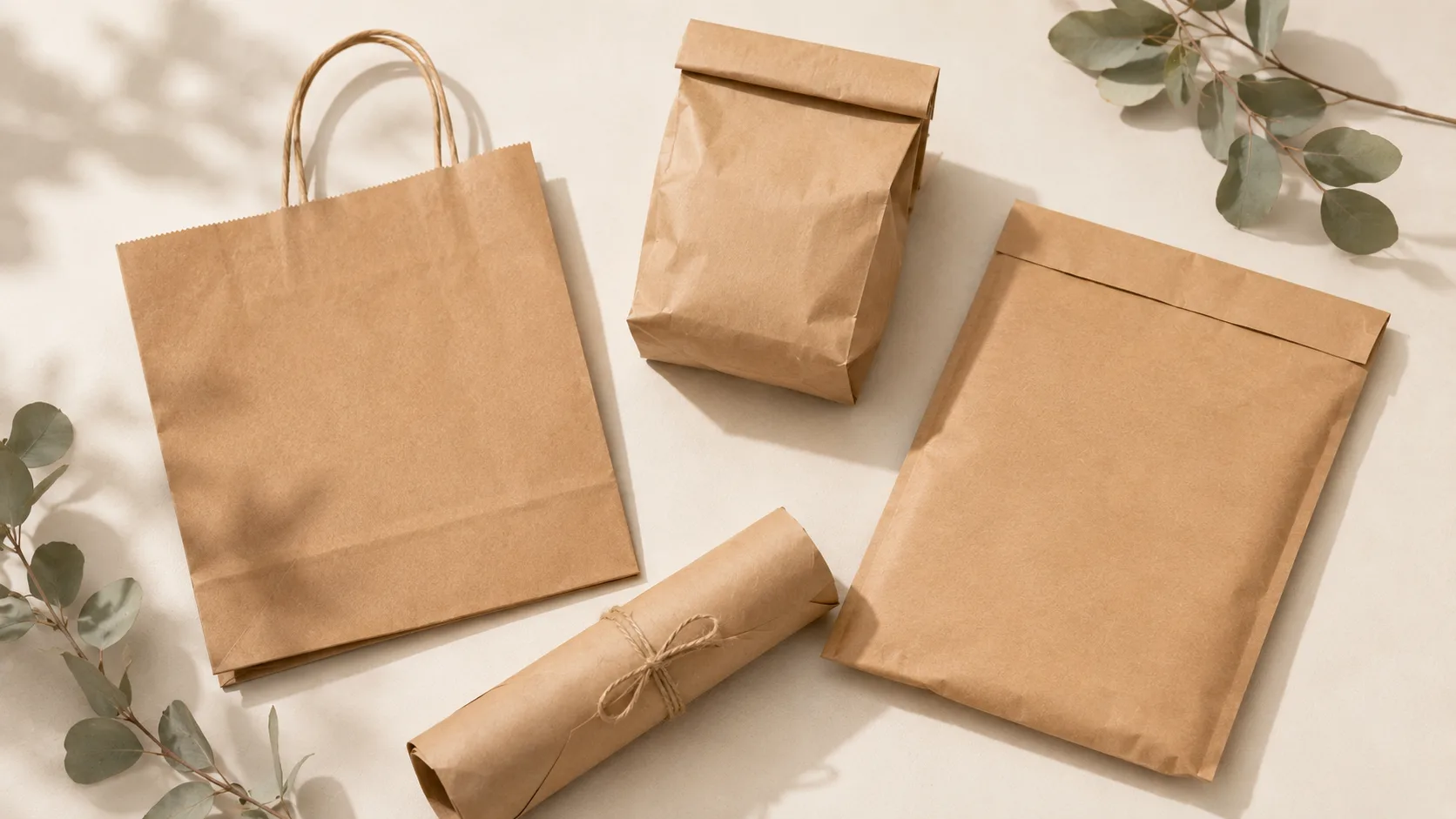 Usos del papel kraft: bolsas de papel, sobres y empaques ecológicos para empresas en Colombia